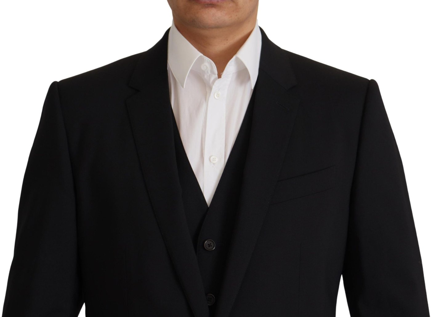 Dolce & Gabbana Black Jacket Vest 2 Piece MARTINI Blazer
