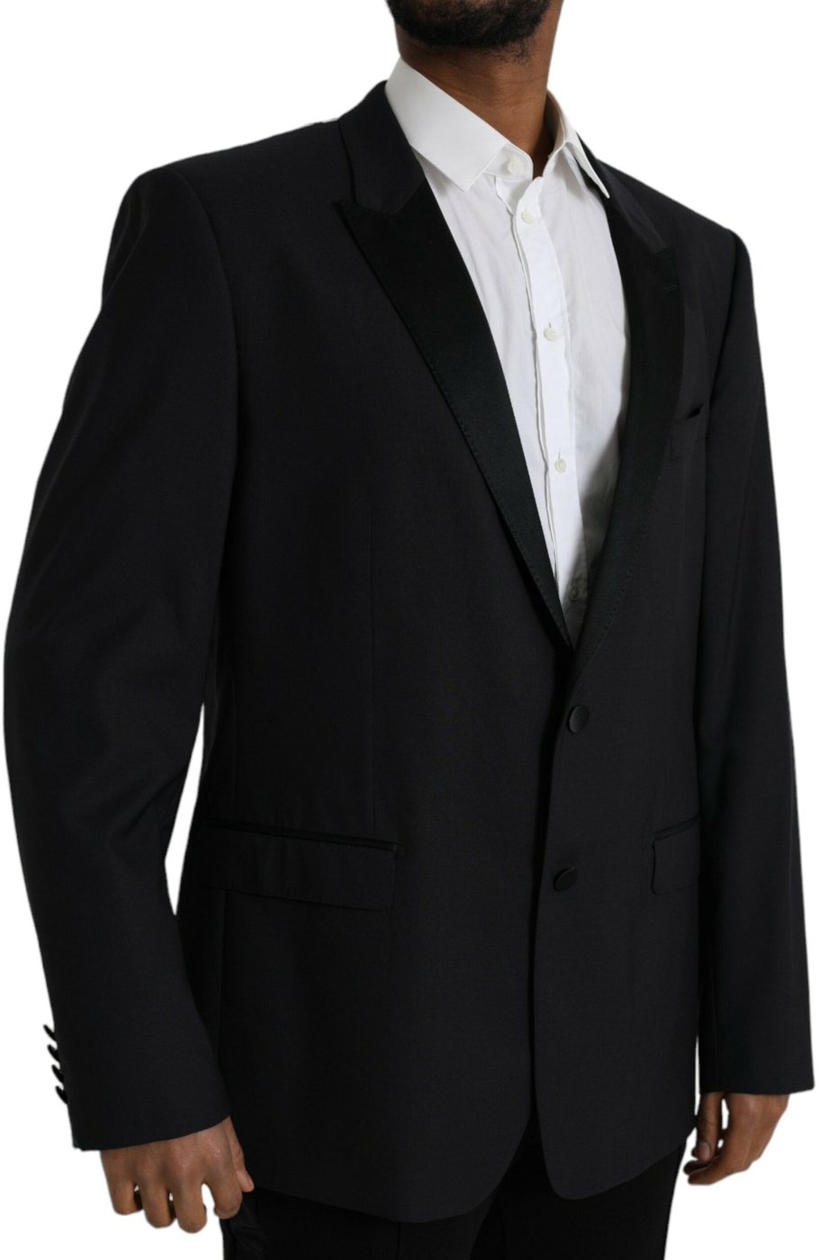 Dolce & Gabbana Blue MARTINI Single Breasted Coat Blazer
