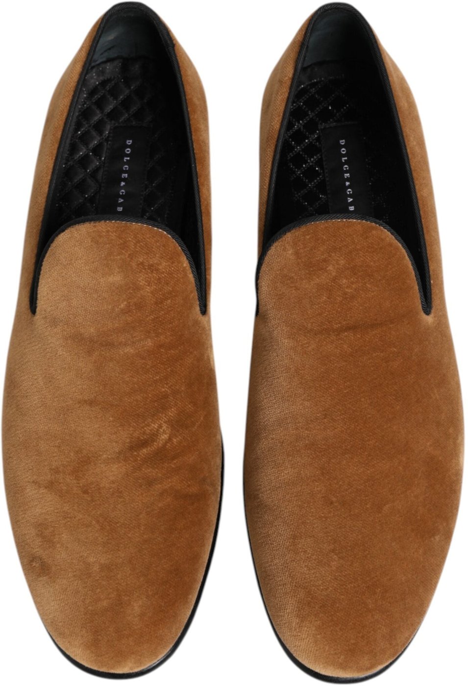 Dolce & Gabbana Brown Suede Slip On Men Loafers Formal Shoes