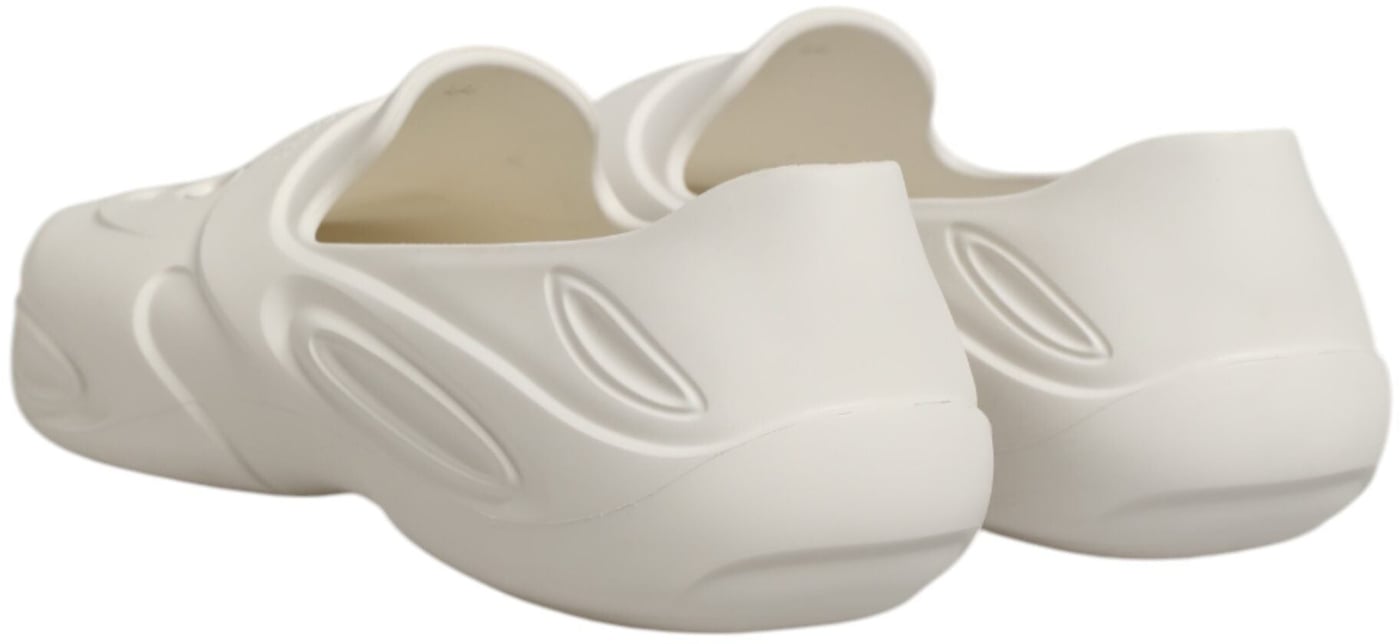 Dolce & Gabbana White Rubber Slides Low Top Sneakers Shoes