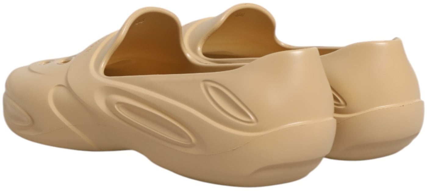 Dolce & Gabbana Beige Rubber Slides Low Top Sneakers Shoes