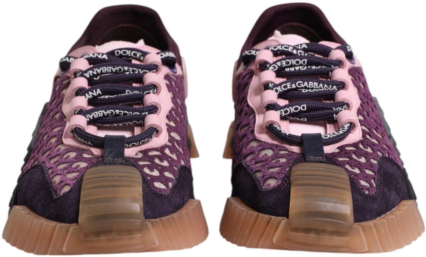 Dolce & Gabbana Multicolor Logo Low Top NS1 Sneakers Shoes