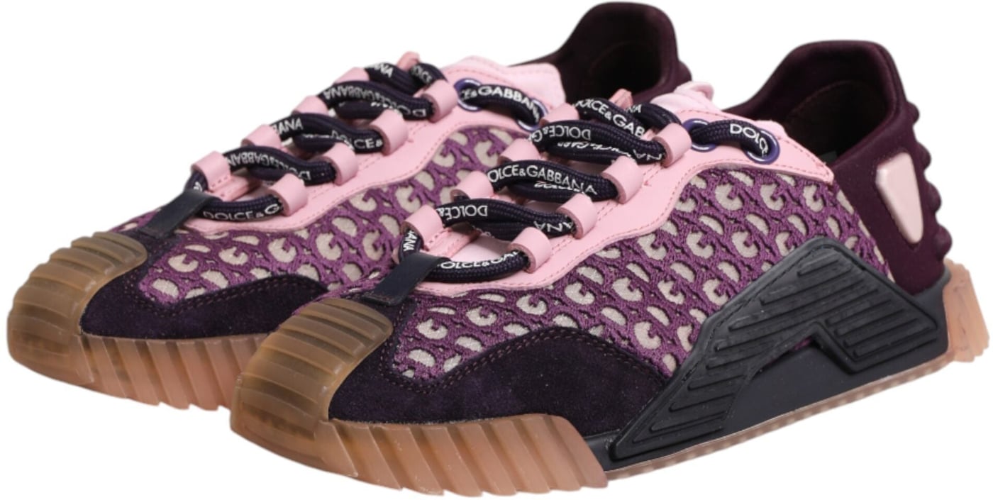 Dolce & Gabbana Multicolor Logo Low Top NS1 Sneakers Shoes
