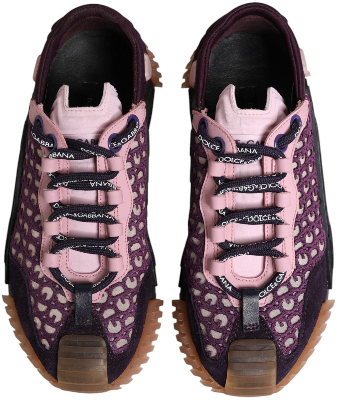Dolce & Gabbana Multicolor Logo Low Top NS1 Sneakers Shoes