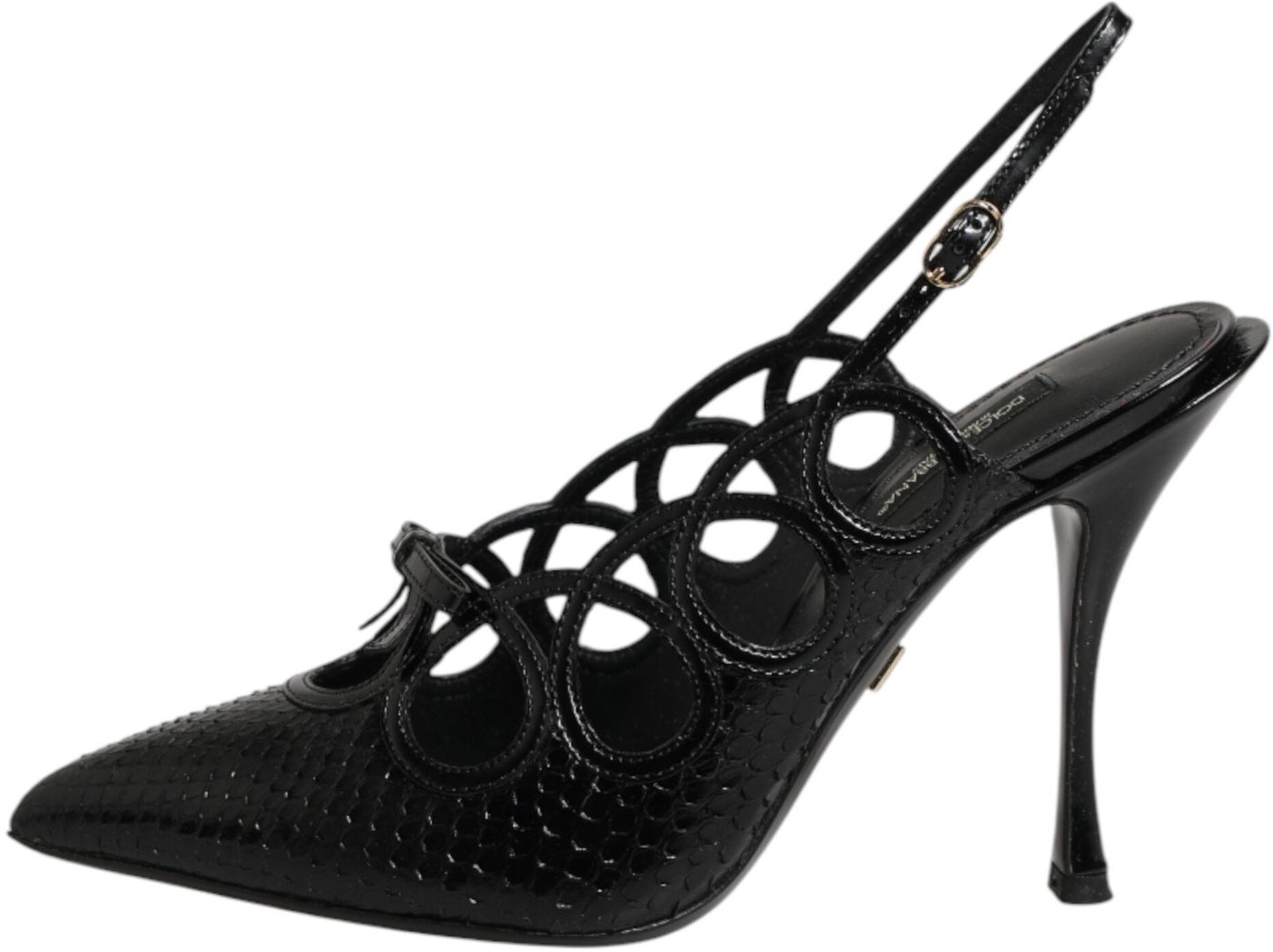 Dolce & Gabbana Leather High Heels Slingback Shoes