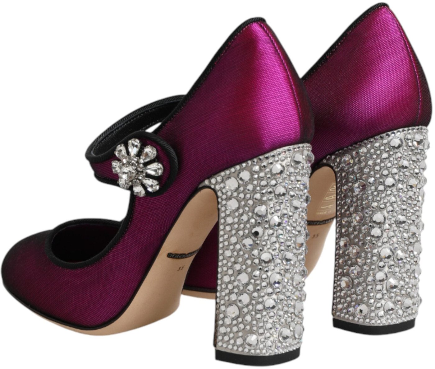 Dolce & Gabbana Pink Embellished High Heels Pumps Shoes