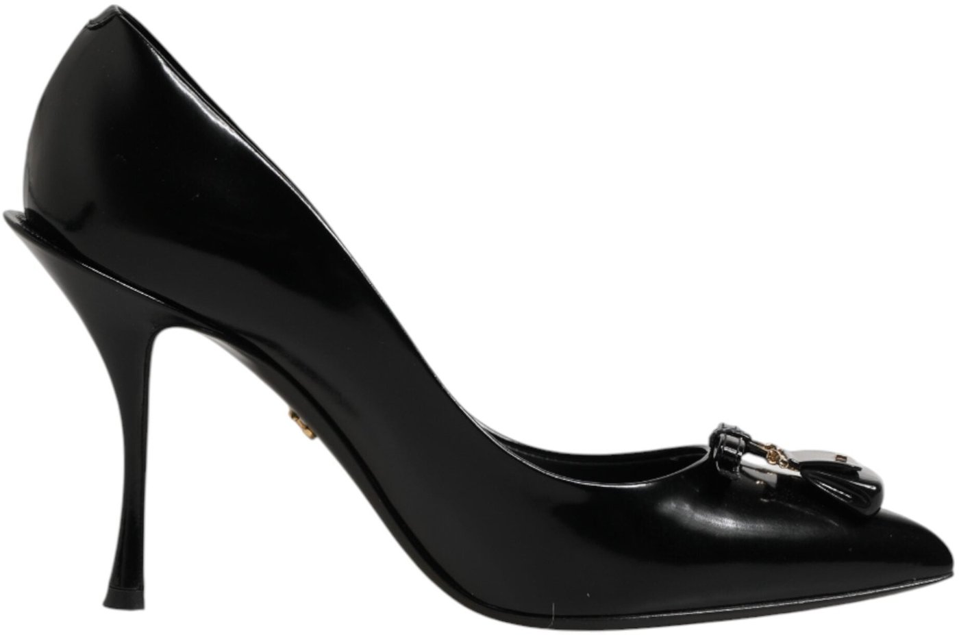 Dolce & Gabbana Black Bag Embellished Heels Pumps Shoes