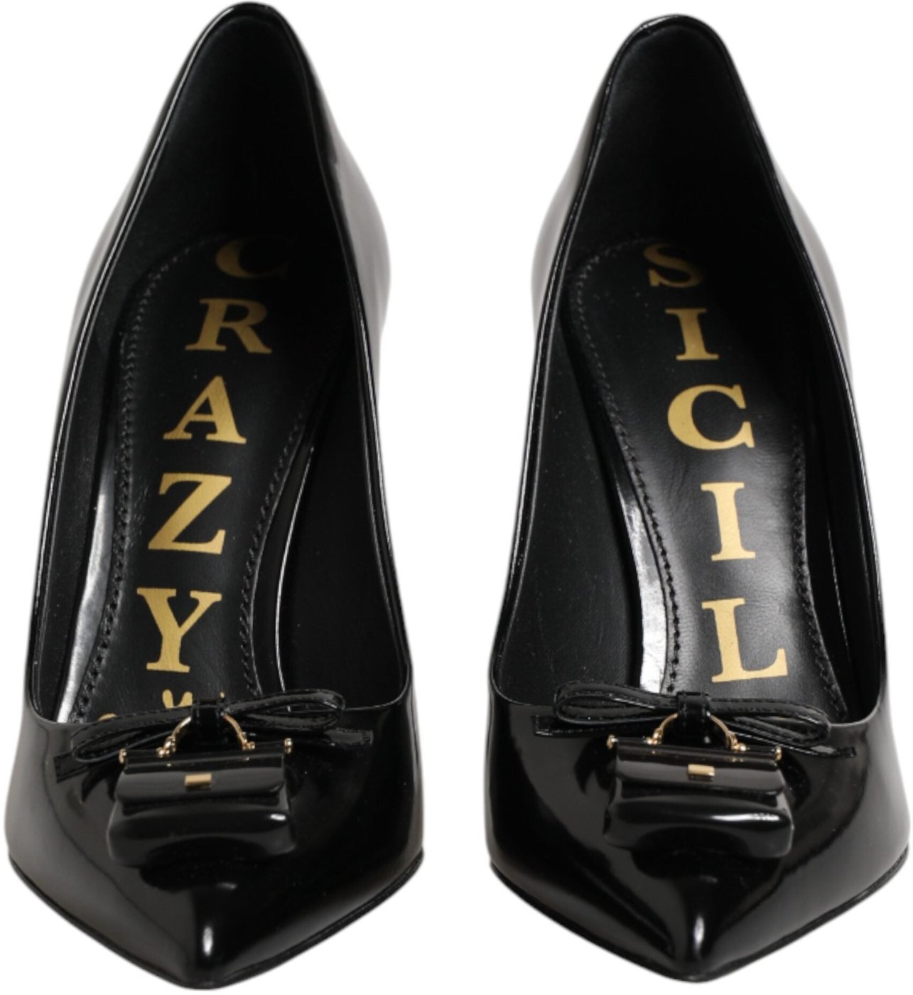 Dolce & Gabbana Black Bag Embellished Heels Pumps Shoes