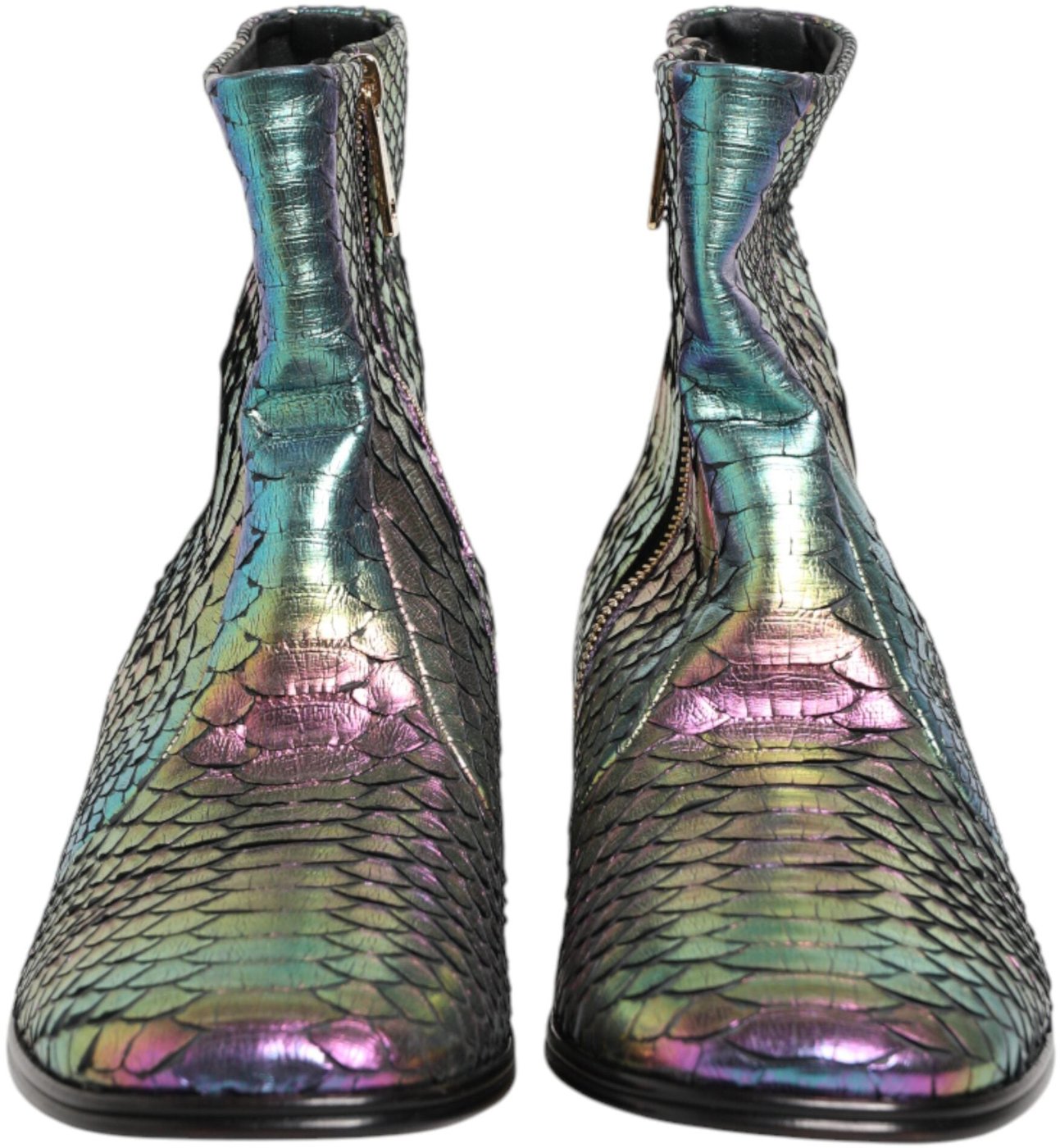 Dolce & Gabbana Multicolor Chelsea Short Ankle Boots Shoes