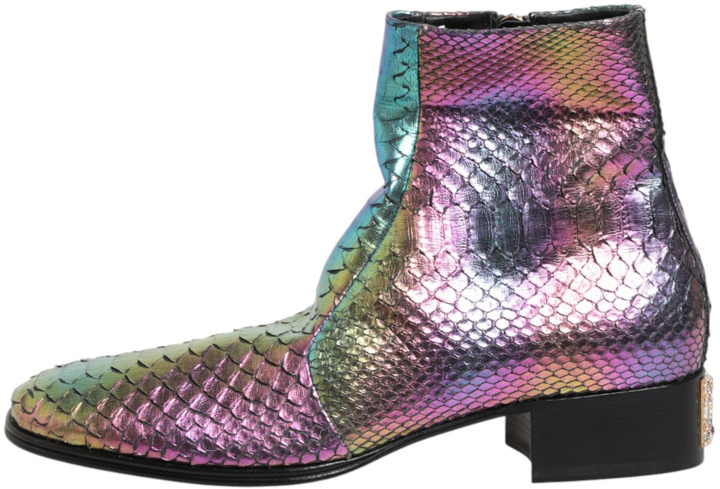 Dolce & Gabbana Multicolor Chelsea Short Ankle Boots Shoes