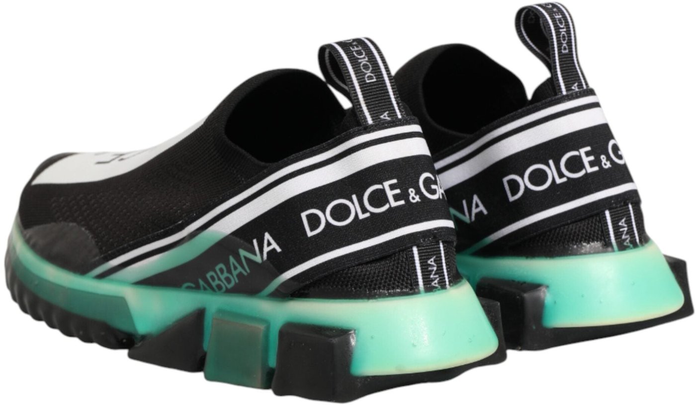 Dolce & Gabbana Black Slip On Sorrento Men Sneakers Shoes