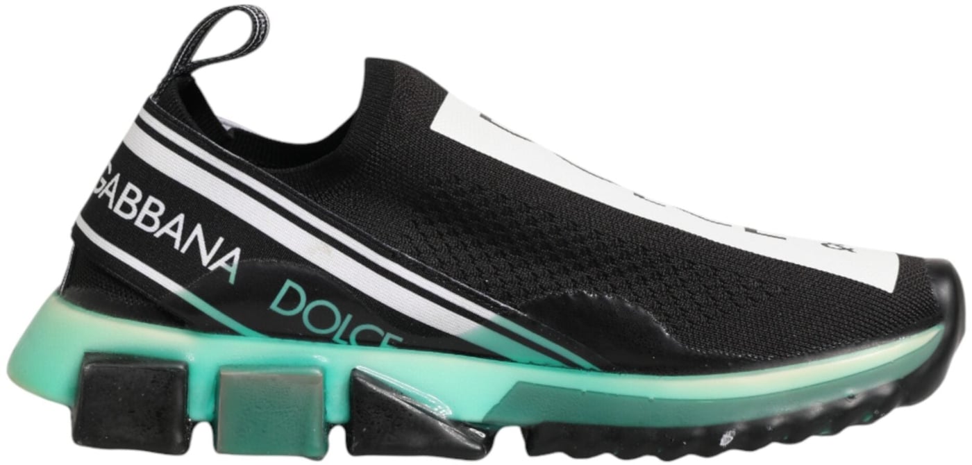 Dolce & Gabbana Black Slip On Sorrento Men Sneakers Shoes