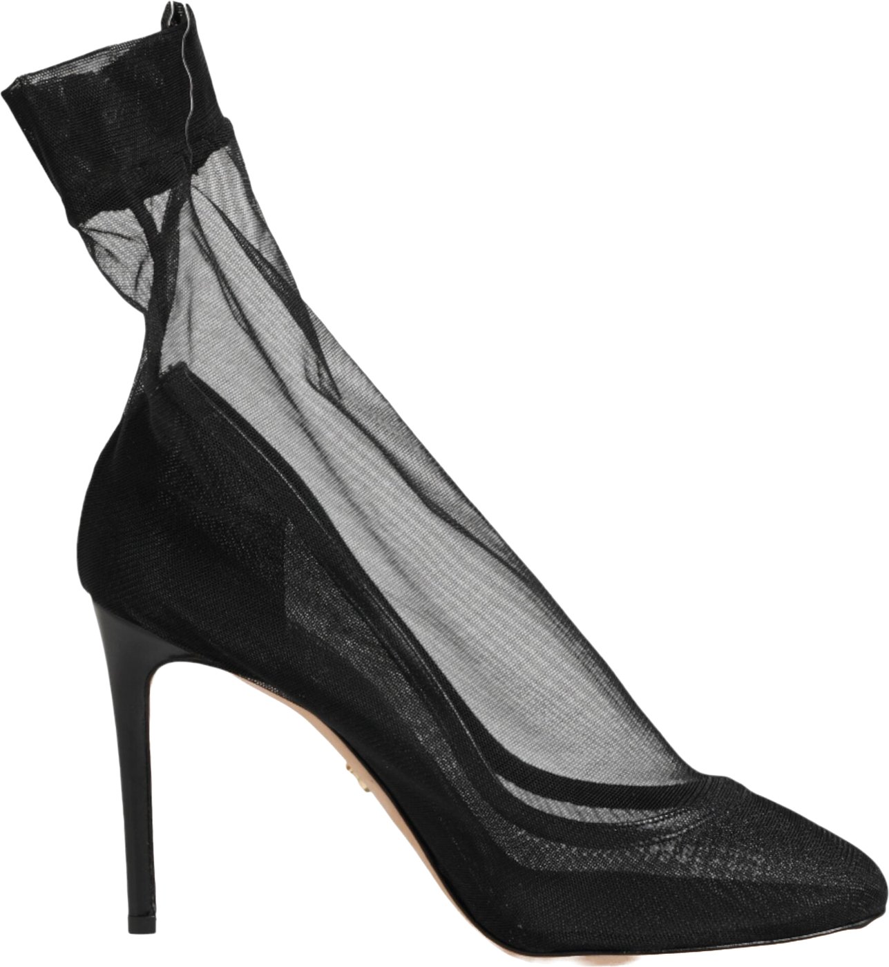 Dolce & Gabbana Black Nylon Stretch Mesh Sock Boots Shoes
