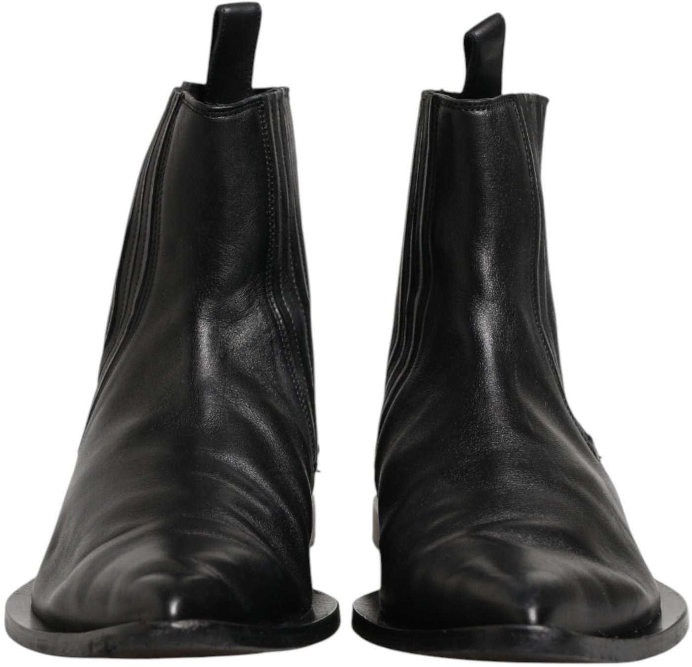 Dolce & Gabbana Black Chelsea Men Short Ankle Boots Shoes