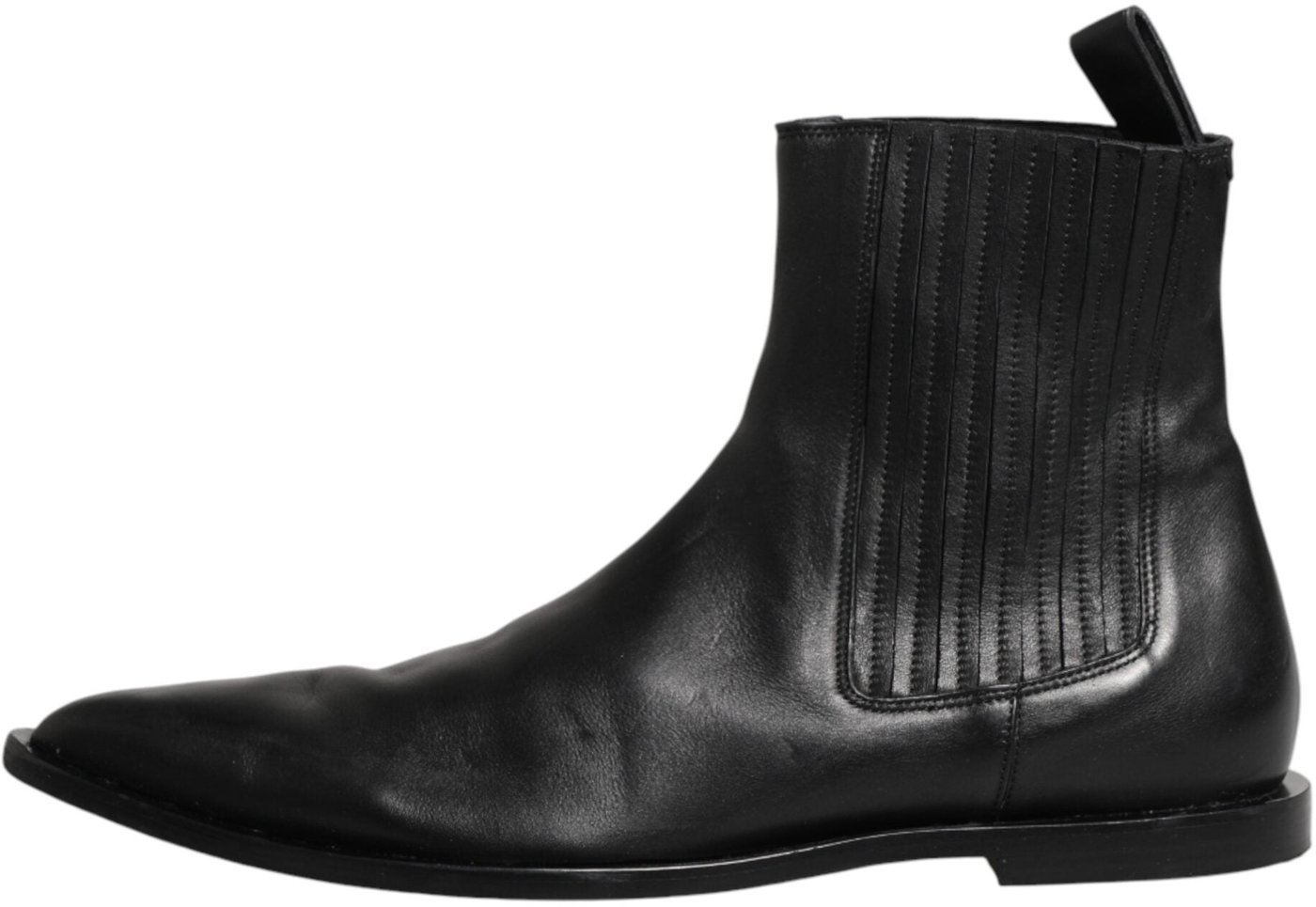 Dolce & Gabbana Black Chelsea Men Short Ankle Boots Shoes