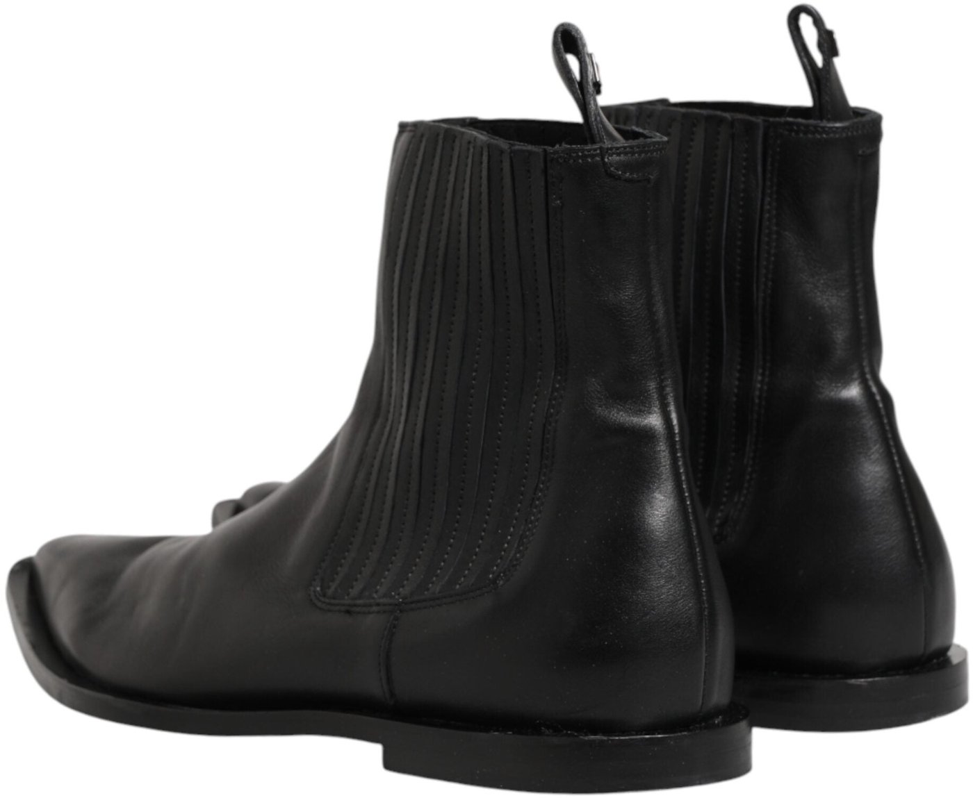 Dolce & Gabbana Black Chelsea Men Short Ankle Boots Shoes