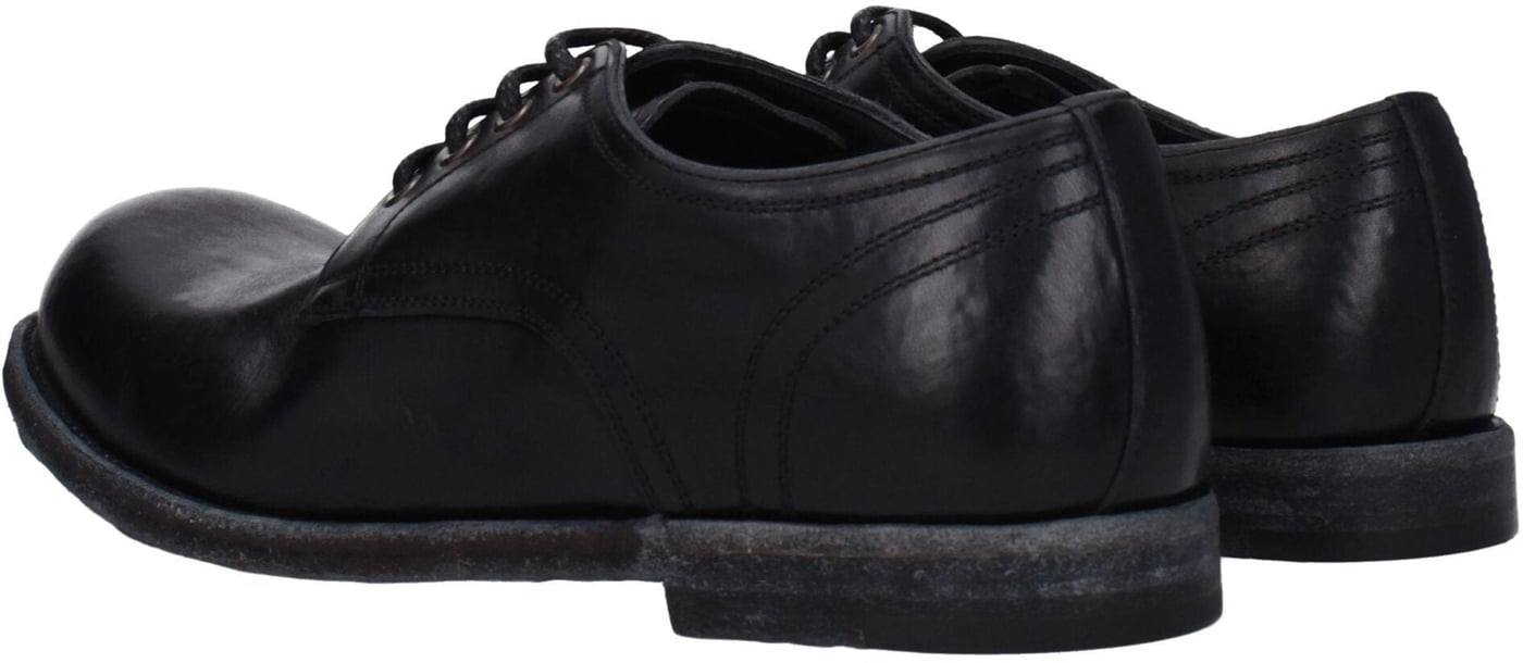 Dolce & Gabbana Black Leather Oxfords And Derbies