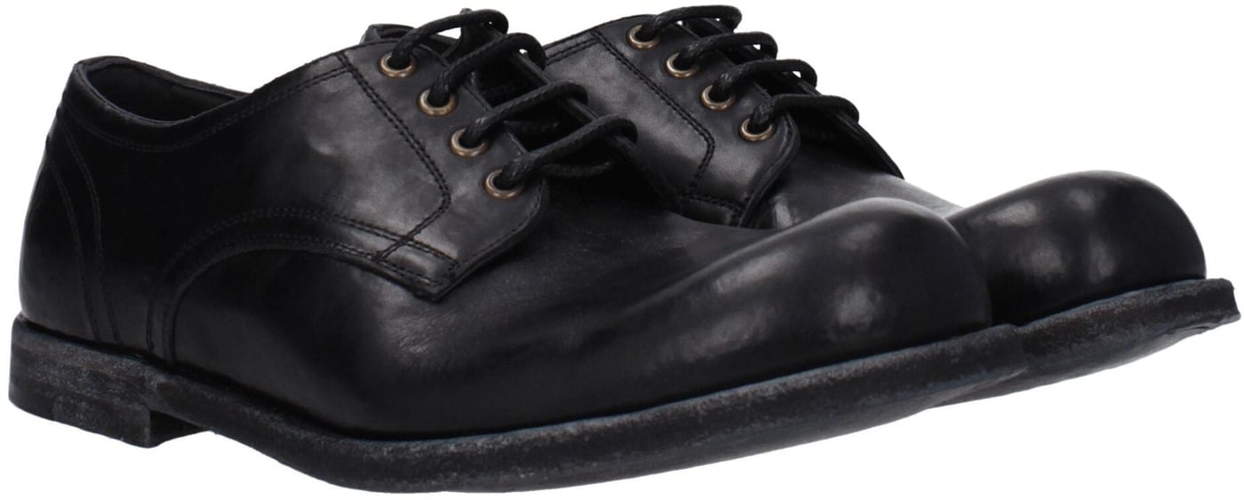 Dolce & Gabbana Black Leather Oxfords And Derbies