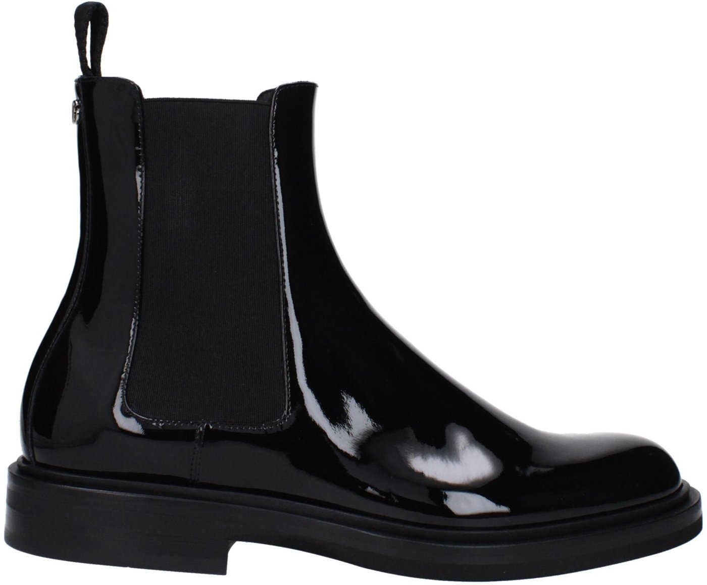 Dolce & Gabbana Black Leather Ankle Boots