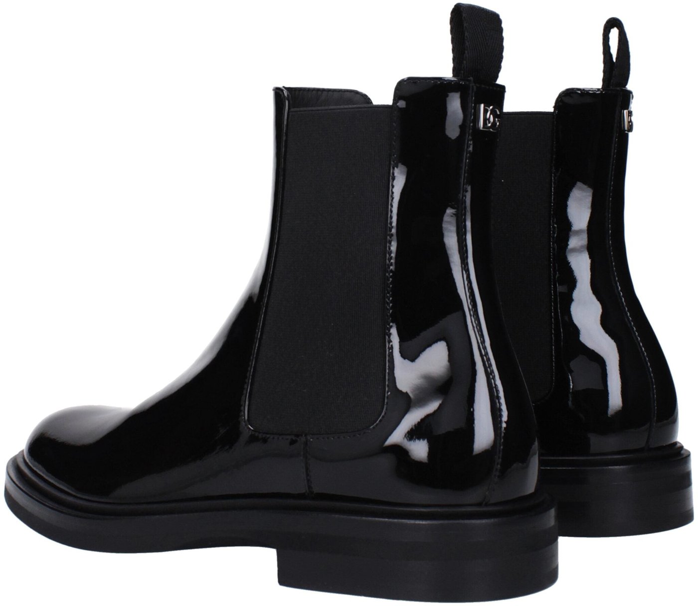 Dolce & Gabbana Black Leather Ankle Boots