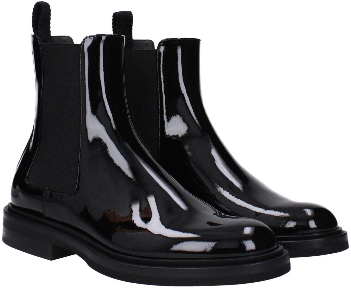 Dolce & Gabbana Black Leather Ankle Boots