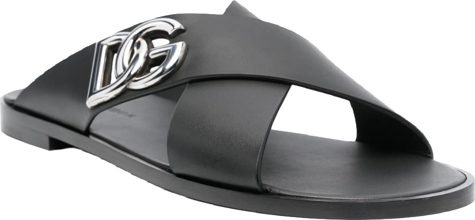 Dolce & Gabbana calfskin sandals Black