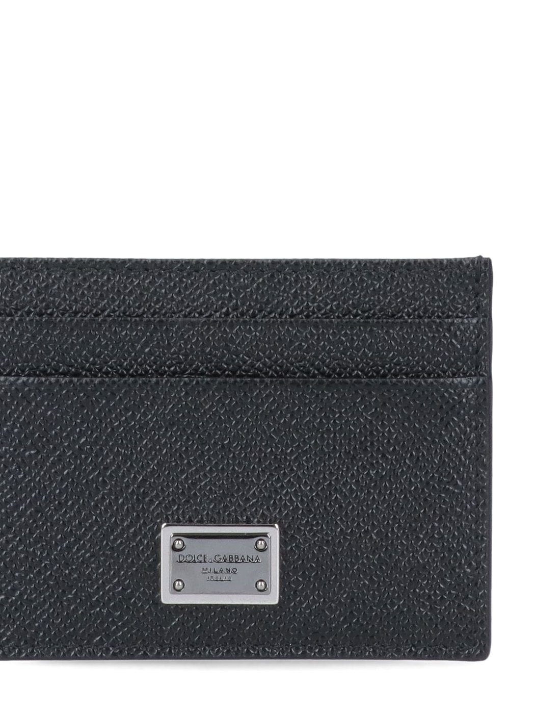 Saffiano Leather Cardholder with Engraved Logo