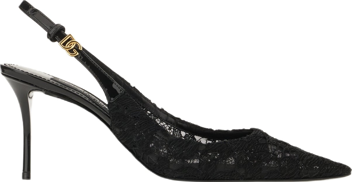 Dolce & Gabbana Black lace pumps