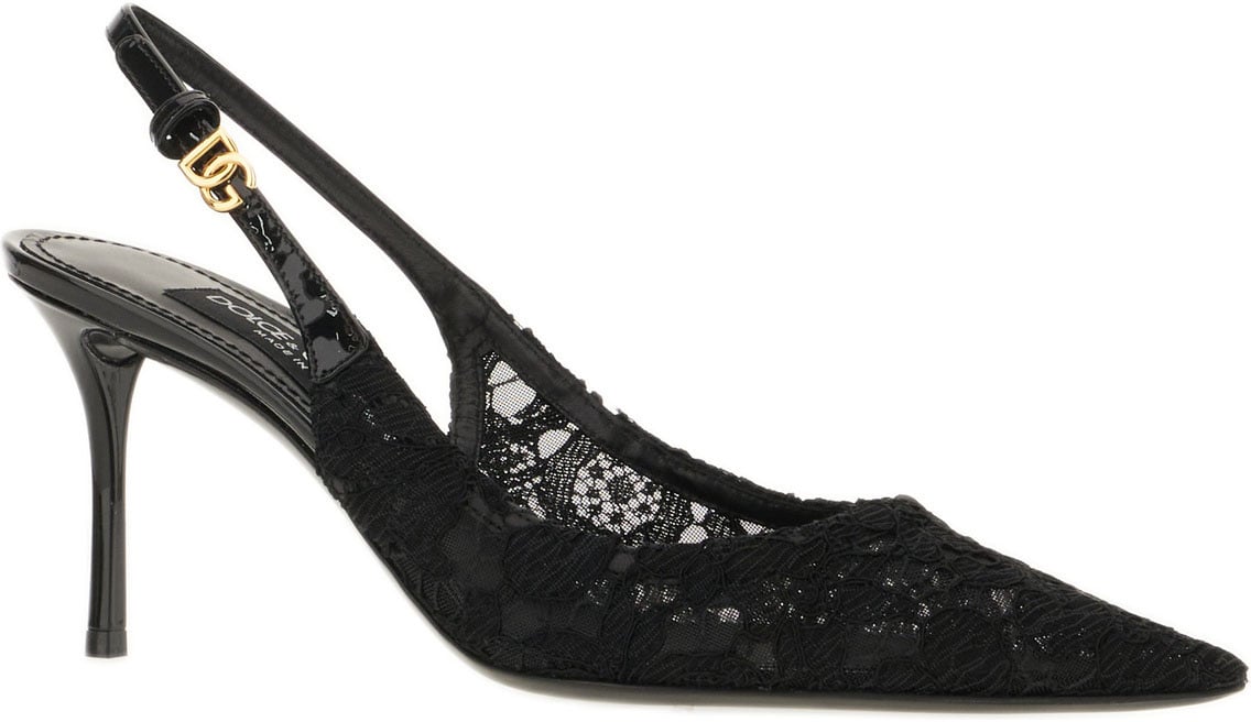 Dolce & Gabbana Black lace pumps