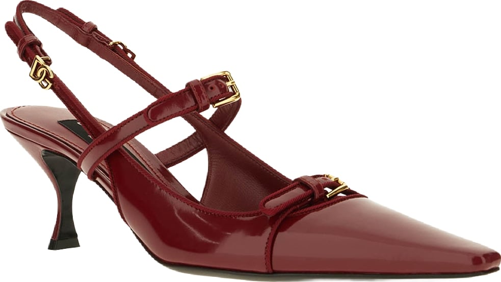 Dolce & Gabbana Burgundy patent leather pumps