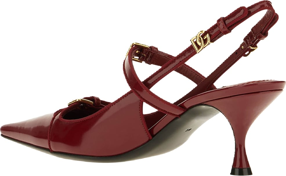 Dolce & Gabbana Burgundy patent leather pumps