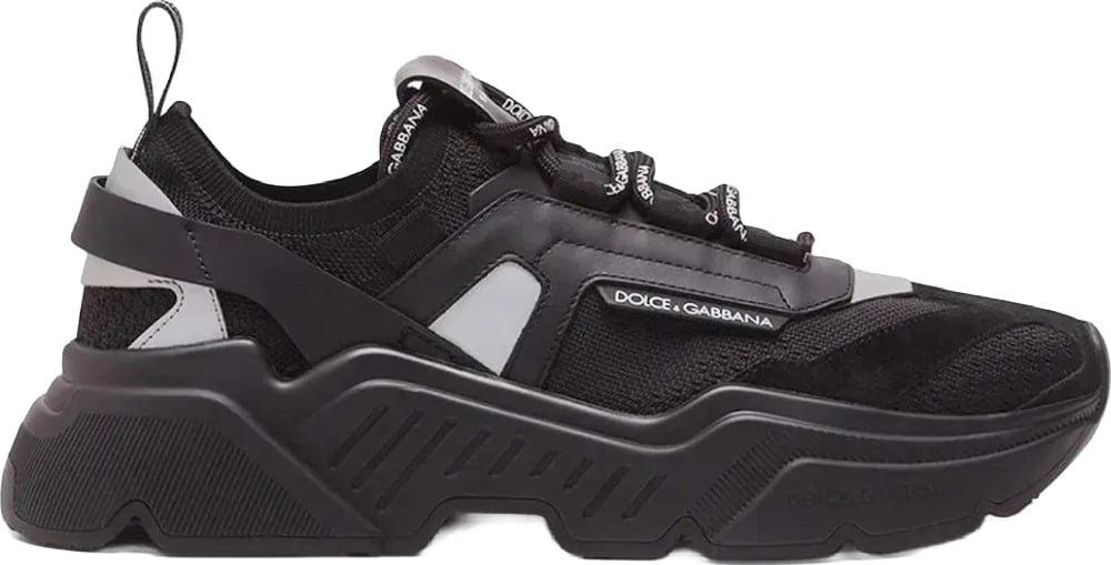 D&G Daymaster Stretch Mesh Men's Sneakers Black Grey