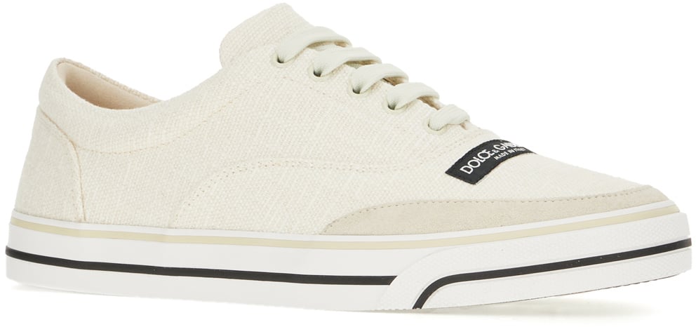 Dolce & Gabbana Ivory canvas sneakers