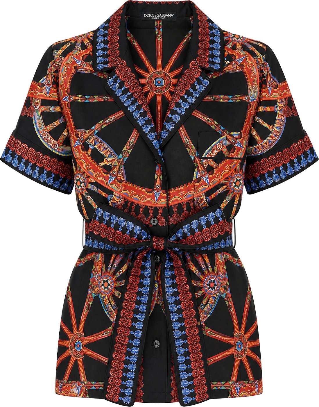 Dolce & Gabbana Printed silk top