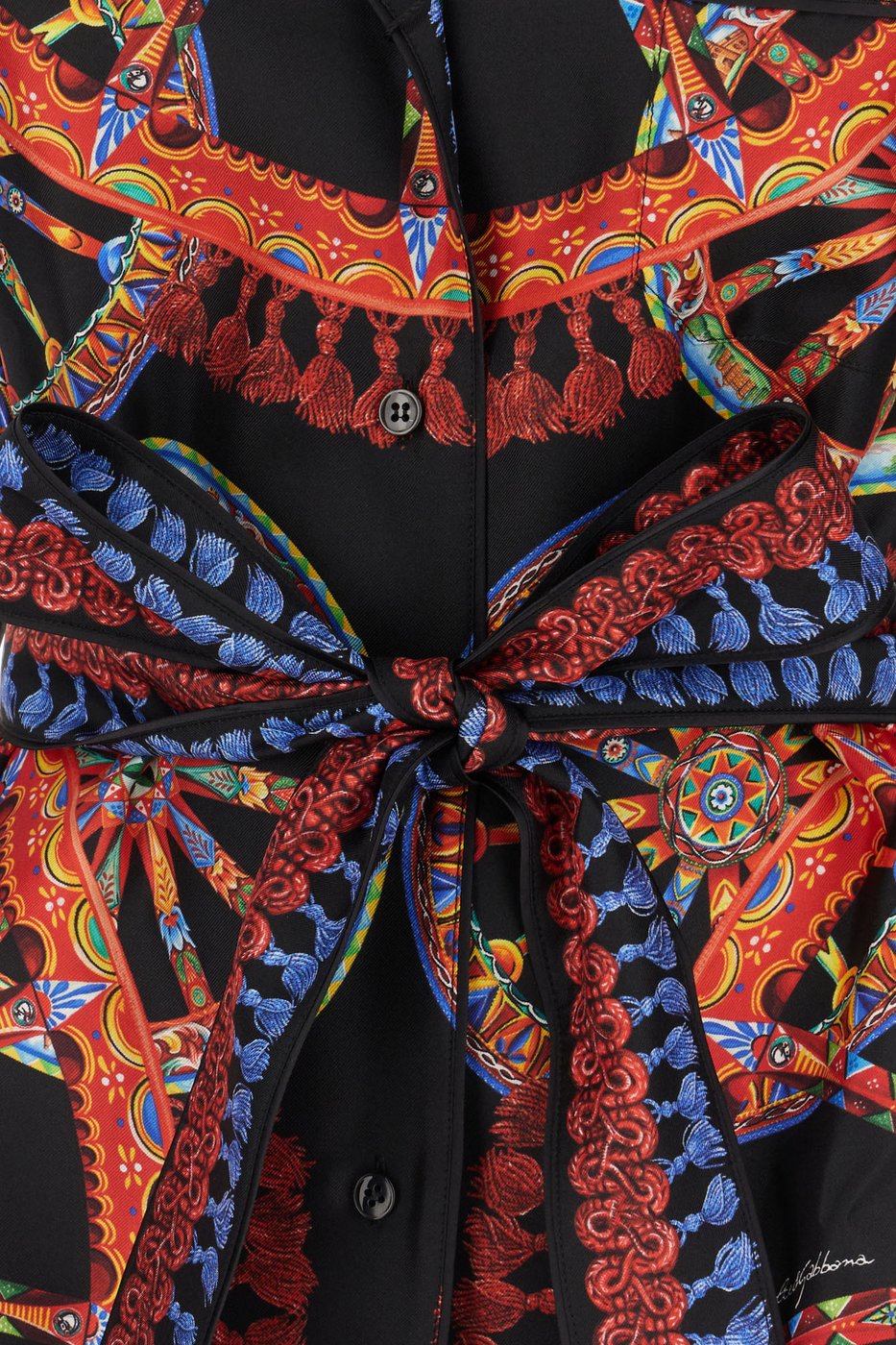 Dolce & Gabbana Printed silk top