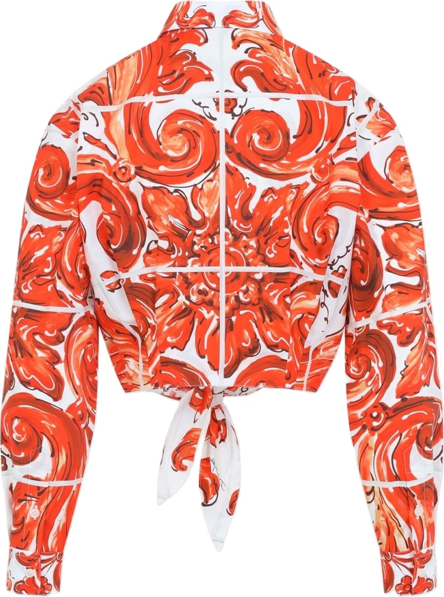 Dolce & Gabbana Popeline Maiolica Shirt