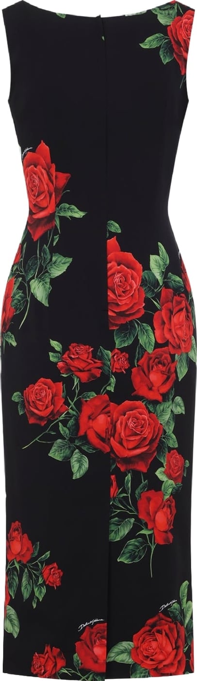 Dolce & Gabbana Rose Rosse Midi Dress