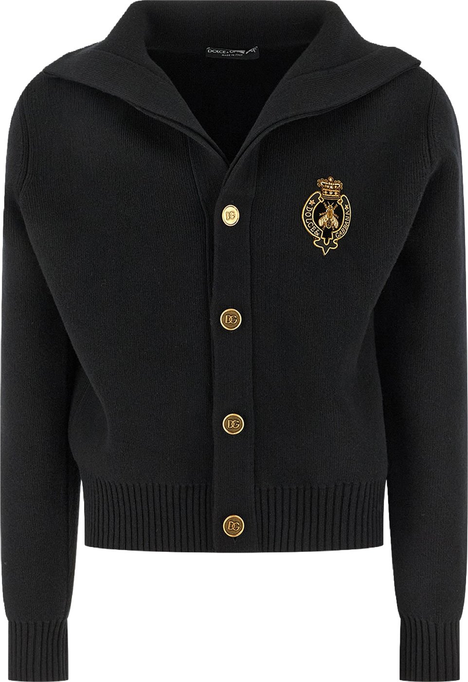 Dolce & Gabbana Black wool cardigan