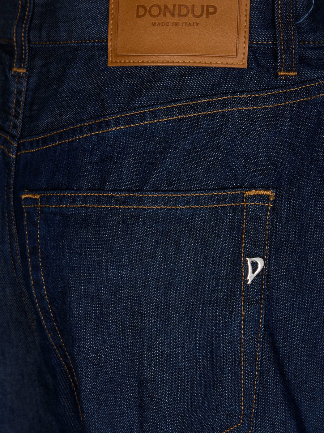 High Waisted Dark Indigo Wide-Leg Jeans
