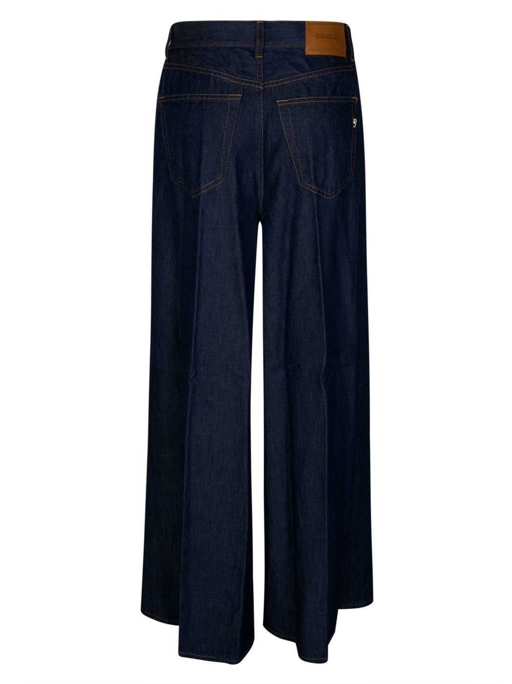 High Waisted Dark Indigo Wide-Leg Jeans