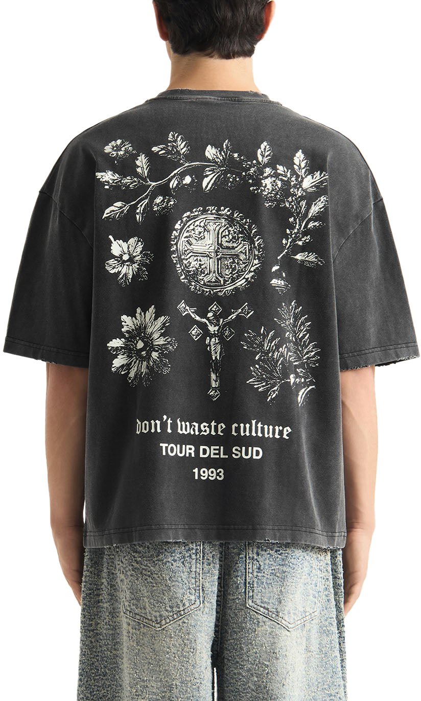 Olivinne T-shirt | Faded Black