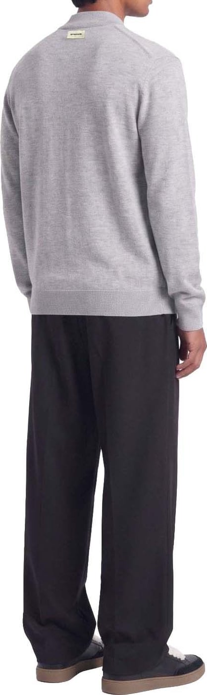 Ewald | Fine Zip Cardigan | Melange Grey