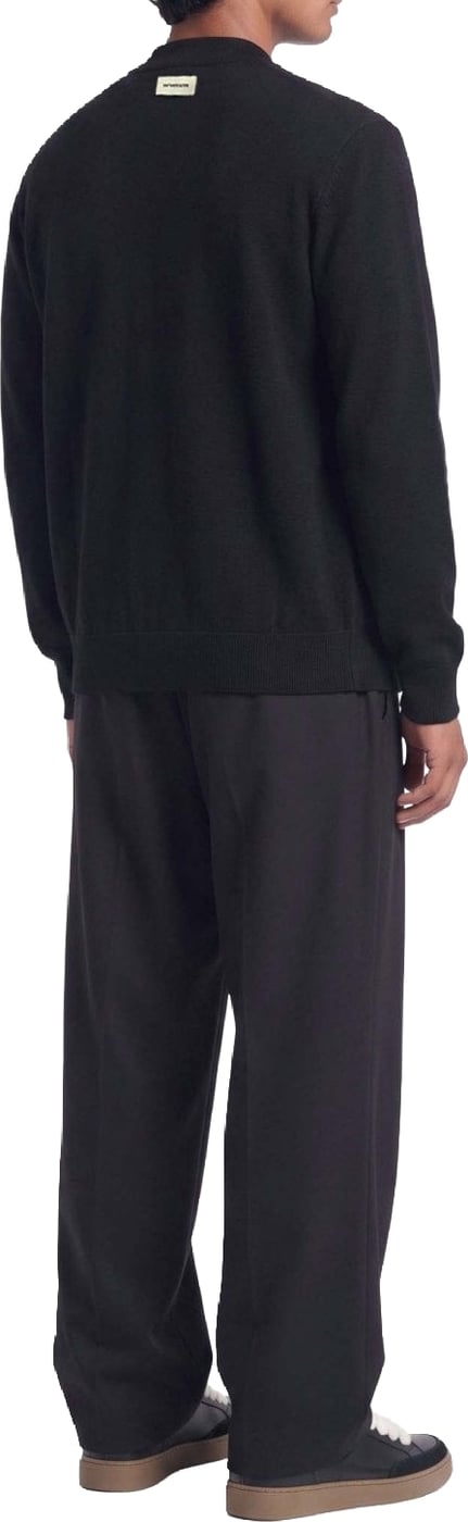 Ewald | Fine Zip Cardigan | Black