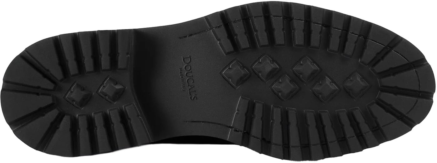 Flat Shoes Deco' Nero+F.Do Nero