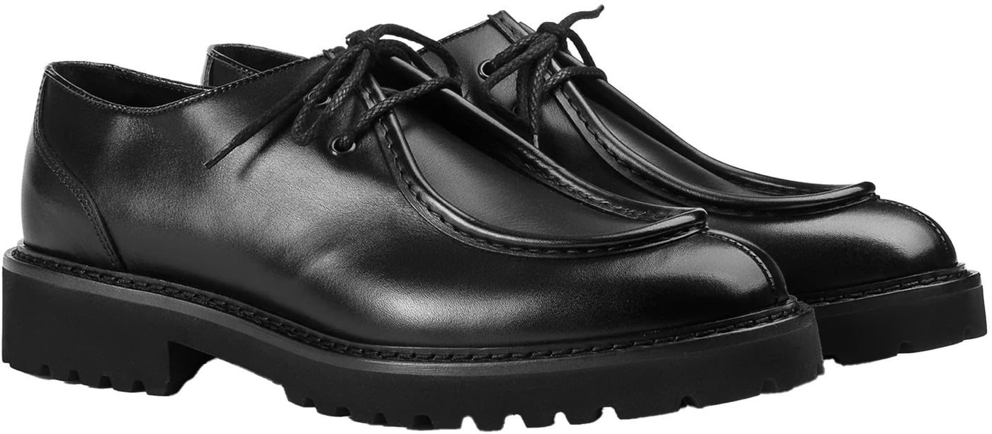 Flat Shoes Deco' Nero+F.Do Nero