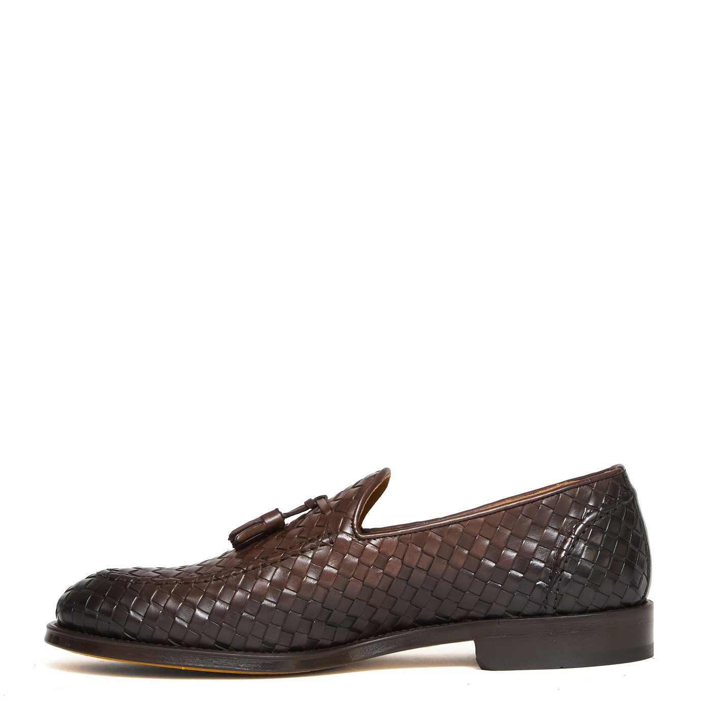 Tassel Moc Adler Woven Leather Loafers