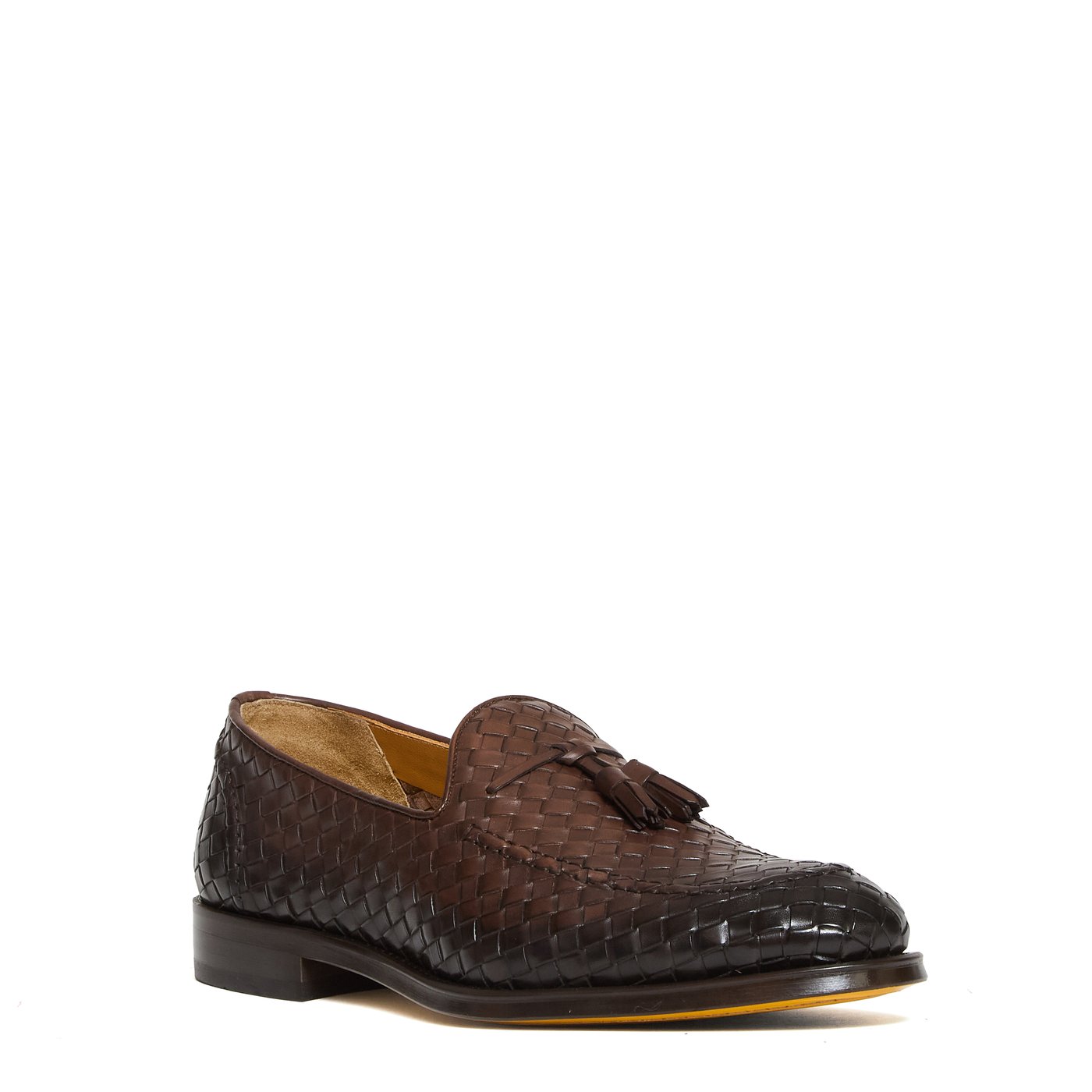 Tassel Moc Adler Woven Leather Loafers