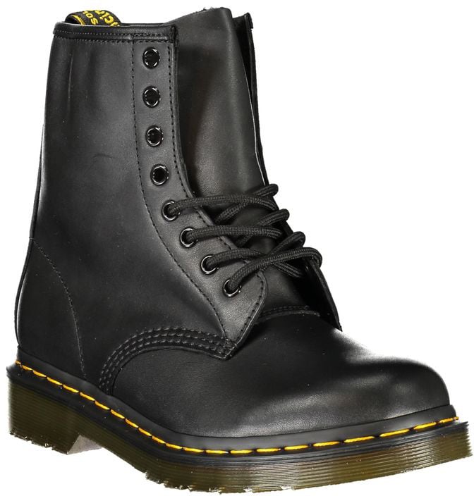 Dr. Martens Black Leather Unisex Ankle Boot