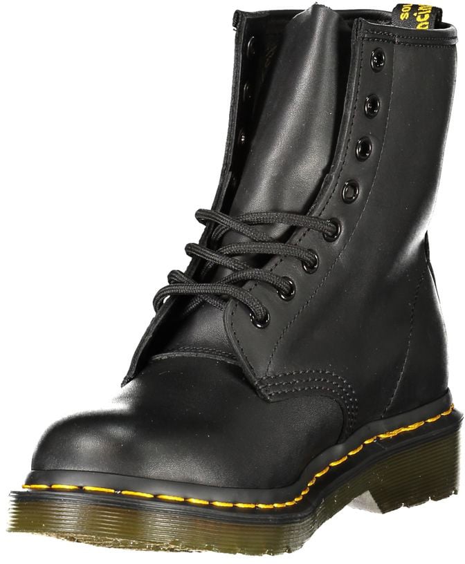 Dr. Martens Black Leather Unisex Ankle Boot
