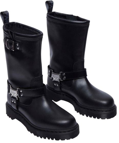 Dr. Martens Black Leather Lace-Up Boots